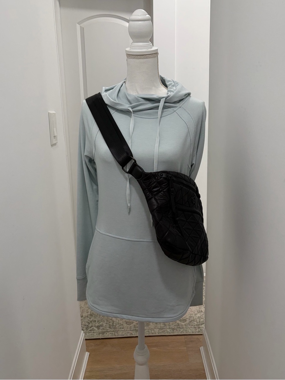 Joan & David Quilted Crossbody Black Bag